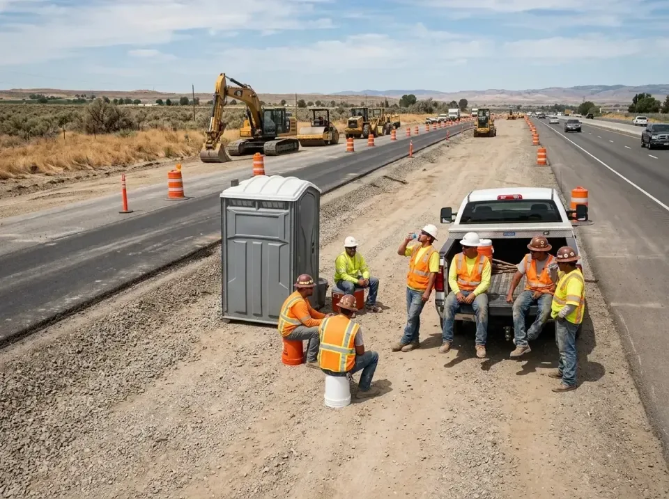 highway-road-construction-crew-007 — frequently asked questions, Porta Potty and Restroom Rentals in Salmon Creek, WA